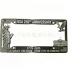 Marco de Placa de Matrícula Conmemorativo del 250 Aniversario, Artesanía Metálica Decorativa del Día de la Independencia Americana