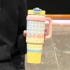 Taza Térmica Jumbo para Mujer de Alto Valor Gran Capacidad Taza Rey del Hielo Taza de Agua 2024 Nueva Taza con Popote