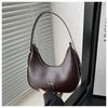 Bolso de Hombro de Moda con Texturas Nuevas para Mujer 2025 Bolso Sobaco Lazo Francés Portátil Simple para Viaje Bolso Media Luna