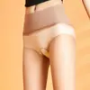 Medias ultrafinas sin costuras de 360 grados para la entrepierna, medias de verano para mujer color carne, pantimedias invisibles finas abiertas totalmente transparentes 0D