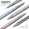 Pincel para pintar nail art barra de cristal para taladro 5 puntos de apoyo bolígrafo para taladro bolígrafo para tirar líneas punta bolígrafo para flores bolígrafo para gancho para flores bolígrafo para tirar líneas 5 piezas