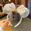 Nuevas Diademas de Lazo con Cabeza de Mickey y Minnie, Lindos Accesorios para el Cabello de Alta Gama con un Toque Fresco y Dulce, Perfectos para el Parque de Diversiones