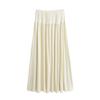 Vestido de manga larga Pure Wind Mist 2024Camiseta Plisado Falda larga de vuelo grande Top adelgazante Traje flexible con sentido Otoño de mujer