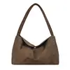 Bolso de mano retro transfronterizo para mujer 2026 nuevo modelo bolso de hombro simple de gamuza para el día a día bolso tote vintage de moda