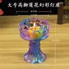 Portavelas de Mantequilla de Colores para Lámparas, Portavelas Alto para Lámparas de Buda, Portavelas de Loto, Portavelas de Vidrio