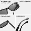 Nuevas Gafas de Sol Rectangulares de Lujo Elegantes con Incrustaciones de Diamantes de Rain, Gafas de Sol tipo Ins Europeas y Americanas para Fiesta