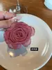 Novo Grampo de Cabelo Flor Rosa Feito à Mão Estilo Chinês Acessório de Cabelo 2024 Novo Presilha de Garra Flor para Mulheres, Sensação de Alto Padrão, Não Danifica o Cabelo