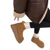 Botas de nieve para mujer de suela gruesa, forradas de felpa, botines estilo Birkenstock, nueva colección de invierno 2026, engrosadas y cálidas, adecuadas para climas fríos