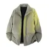 Chaqueta de algodón acolchada a medida de estilo europeo transfronteriza para tallas grandes, unisex, abrigo de algodón de invierno de corte holgado con cuello alto, chaqueta acolchada engrosada, estilo hombre