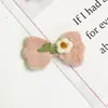 Suave y Lindo Felpa Fresca Flores Bordadas, Corazones de Amor, Moños, Accesorios para el Cabello Hechos a Mano para DIY, Ropa, Zapatos, Bolsos, Accesorios para Fundas de Teléfono