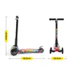 Scooter Infantil Plegable y Ajustable en Altura al por Mayor para Niños de 2 a 14 Años, Scooter Graffiti Mi Gao, Pue18 con Luces