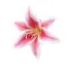 Cabeza de flor de lirio artificial 3D realista, accesorio para el cabello Hanfu, materiales para manualidades DIY, accesorio para fotos de boda, guirnalda de flores, arreglo floral