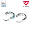 Aretes de anillo de diamante de aleación de titanio F136 con circonita 5A, ear cuffs, anillos de nariz, anillos de labio, piercings corporales, venta al por mayor transfronteriza