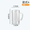 Taza de Cerveza Acrílica Taza de Cerveza de Plástico PC Taza Octagonal Bar KTV Resistente a Caídas Taza de Cerveza para Catering Taza de Té
