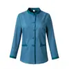 Conjunto de uniforme de limpieza de manga larga para mujer, adecuado para otoño e invierno, para usar en hoteles, casas de huéspedes, administración de propiedades, servicios domésticos, centros comerciales y hospitales.; atuendo de limpieza para el personal femenino