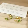 Aretes Nuevos Populares Estilo Coreano de Cuentas de la Fortuna, Tachuelas Versátiles Simples y Elegantes, Joyería para Orejas Mismo Estilo de Transmisión en Vivo al por Mayor