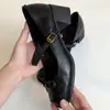 Versão em Pele de Ovelha~Sapatos Mary Jane de Salto Grosso Estilo Francês com Bico Quadrado, Adequados para Combinar com Saias, Sapatos Pequenos de Couro com Uma Tira Única, Sapatos Singles Retrô