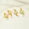 Nuevo Colgante Chinoiserie Dorado Mate Retro Flor de Loto Aleación Pulsera de Cuentas Hecha a Mano DIY Collar Joyería Accesorios de Perlas