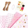 Papel Revestido Brilhante Metal Rosa Claro Papel de Embrulho para Presente DIY Aniversário Feriado Universal Presente Papel para Presente Atacado