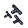 Conector simples de encaixe Conector para tubo PE Conexões para tubo de irrigação economizador de água Tê direto Plug de desvio com gancho reverso Conexão rápida