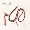 Nueva serie de colgantes de ciervo y calabaza estilo chino cadena para teléfono móvil cruzada moda inspirada en el Zen sándalo cuentas de oración budistas joyería y artículos culturales
