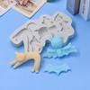 Molde de silicona para modelado de murciélago y gato negro de Halloween para hornear pasteles DIY