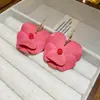 Pendientes de Borla de Flor de Perla Rosa Plateada Clavos de Oreja Pequeños Frescos Estilo Mori Accesorios de Oreja de Alta Gama Moda Venta al por Mayor