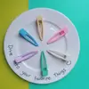 6,5cm grande clipe de gota oco cor Macaron clipe de cabelo sem costura pequeno explosões do livro vermelho clipe de cabelo dopamina atacado