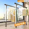 Varal de Roupas de Aço Inoxidável para Uso Externo, Varal Doméstico para Varanda, Cabideiro de Chão, Varal Multifuncional