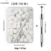 Pluma de Hisopo de Algodón Especializada para Uñas, Bloque de Tofu de 1 cm Rubor Difuminador Hisopo Cuadrado Pequeño Herramienta para Uñas