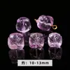 Cuentas Sueltas de Amatista Lavanda Natural en Forma de Corazón, Cuentas Espaciadoras de Corazón Transparente Color Melocotón Morado Claro, Accesorios para Manualidades con Cuentas Hechos a Mano, Venta al por Mayor desde el Fabricante