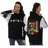 Sudadera con Capucha para Hombre y Mujer de AliExpress ATTACK ON TITAN Ataque Gigante Estampado Costuras de Color en Contraste