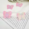 Em estoque Multicolor Versátil Bordado Borboleta Etiqueta de Tecido Adesivo de Tecido Marca Tecida Costura DIY Acessórios para Vestuário Acessórios Etiqueta Acessórios