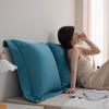 Almofada de Cabeceira Fronha 100% Algodão Almofada Grande para Costas Almofada de Sofá Almofada de Leitura para Cama Acessibilidade Luxo e Sensação de Alto Padrão