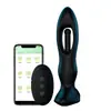 Atacado de Brinquedos Sexuais para Adultos Plug Anal Aparelho Sexual Masculino Recortado Estalos Vibração de 12 Frequências Suprimentos para o Fundo da Quadra Plug Anal