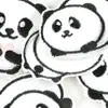 Bordado Computadorizado Desenho Animado Autoadesivo Pelúcia Panda Etiqueta de Tecido Patch de Bordado Acessórios para Roupas Patch DIY Aplique