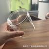 Acrílico PS transparente cilíndrico con tapa 8*8cm decoración de mano cubierta antipolvo caja de almacenamiento
