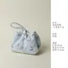 Bolsa de Hilo Azul Mariposa Ino-Gui-Song de Mano, Bolsa Especial de Alto Valor para Mujeres para Guardar Bolsitas de Té, Conveniente para Uso en Exteriores