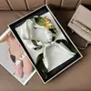 Novo Estilo Lenço de Seda Moda Feminina Versátil 70 Quadrado Estilo Coreano Lenço de Proteção para o Pescoço Primavera e Outono Lenço Retrô Gravata para Bolsa