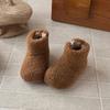 Botas de Nieve para Niñas Invierno 2025 Nuevos Zapatos Peludos Botines Cortos con Forro Polar Cálidas Algodón Niñita Bebé Botas de Algodón