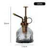 Al por mayor Nuevo Riego Retro Estampado Girasol Vitral Pequeña Regadera Presión Jardinería Tetera de Riego para Uso en Casa