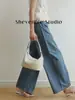 Bolsa Tecida Artesanal Versátil e na Moda Transfronteiriça, Bolsa Tote Simples para Lancheira, Bolsa de Ombro/Axila de Luxo, Casual e Versátil