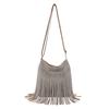 Bolso europeo y americano retro de comercio exterior con borlas de gran capacidad para mujer, estilo coreano, nuevo bolso de mujer, simple, popular, bolso de hombro para mujer