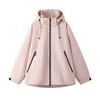 Chaqueta con logotipo personalizado para hombre y mujer, con capucha, impermeable, resistente al viento y al agua, para montañismo, primavera y otoño.