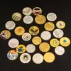 Moedas Commemorativas de Metal Criativas Pontos Turísticos Cênicos da Cidade Personalizados Medalhas Commemorativas Culturais e Criativas Artesanato em Metal Insígnias Commemorativas de Dupla Face