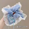 Goma de Pelo de Lazo de Alta Gama Estilo Academia para Cola de Caballo Baja, Cuerda para el Cabello de Mujer para Moño, Goma de Lazo de Bufanda Cuadrada de Encaje de Alta Elasticidad