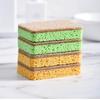 Esponja de Polpa de Madeira Colorida Esponja Comprimida Impressa Limpeza Esfoliante Pano de Algas Polpa de Madeira de Sisal Algodão