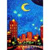Ventas Directas de Fábrica Pintura de Diamantes 5D Diamante Completo Serie de Pintura al Óleo Cielo Estrellado Bordado de Diamantes DIY Diamante Redondo Punto de Cruz Pegamento de Diamante Hecho a Mano