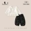 Conjunto de camiseta y pantalón para niña, nueva colección otoño 2026, ropa para bebés y niños pequeños, capa base versátil para bebés niñas