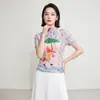 Camiseta Plisada Estilo Miyake para Madre e Hijo para Mujer, Nuevo Modelo de Verano con Divertido Estampado de Zorro, Tops de Manga Corta a Juego para Mamá y Niños
